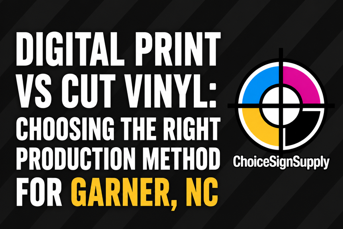 Digital Print vs Cut Vinyl Guide | Garner NC