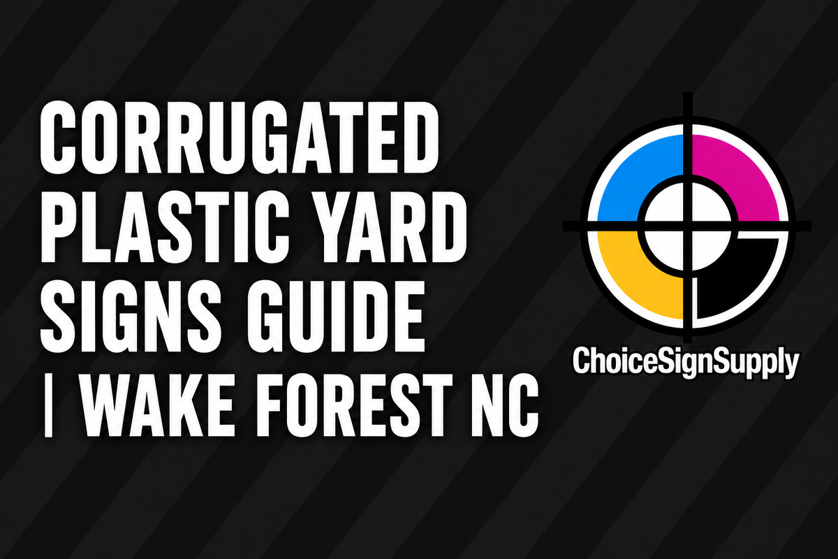 Corrugated Plastic Yard Signs Guide | Wake Forest NC