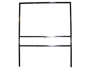 Real Estate Slide-In Angle Iron Frames – Powder-Coated Black Steel