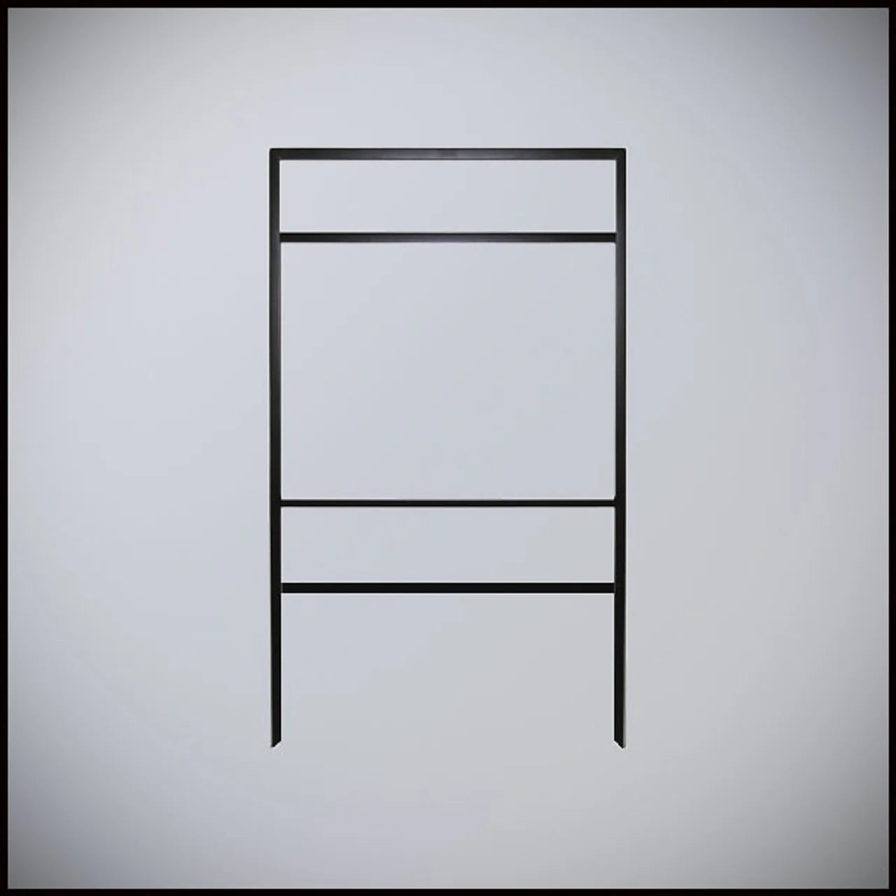 Real Estate Slide-In Angle Iron Frames – Powder-Coated Black Steel