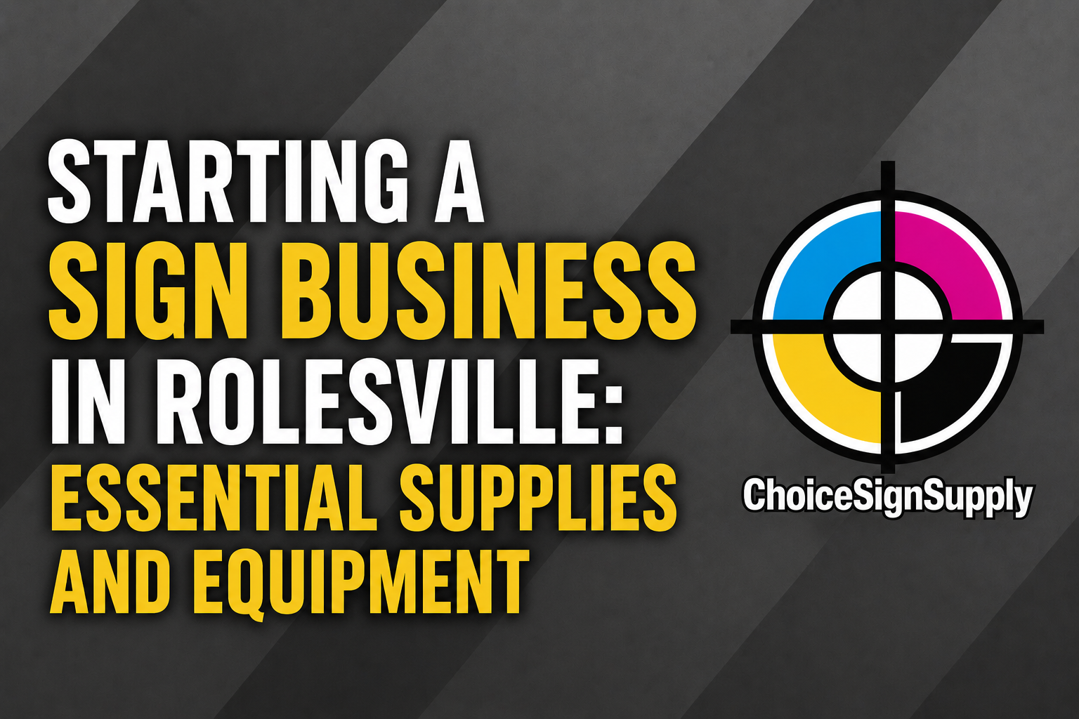 Starting a Sign Business in Rolesville: Essential Supplies and Equipment