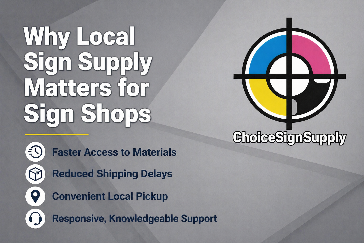 Why Local Sign Supply Matters for Sign Shops