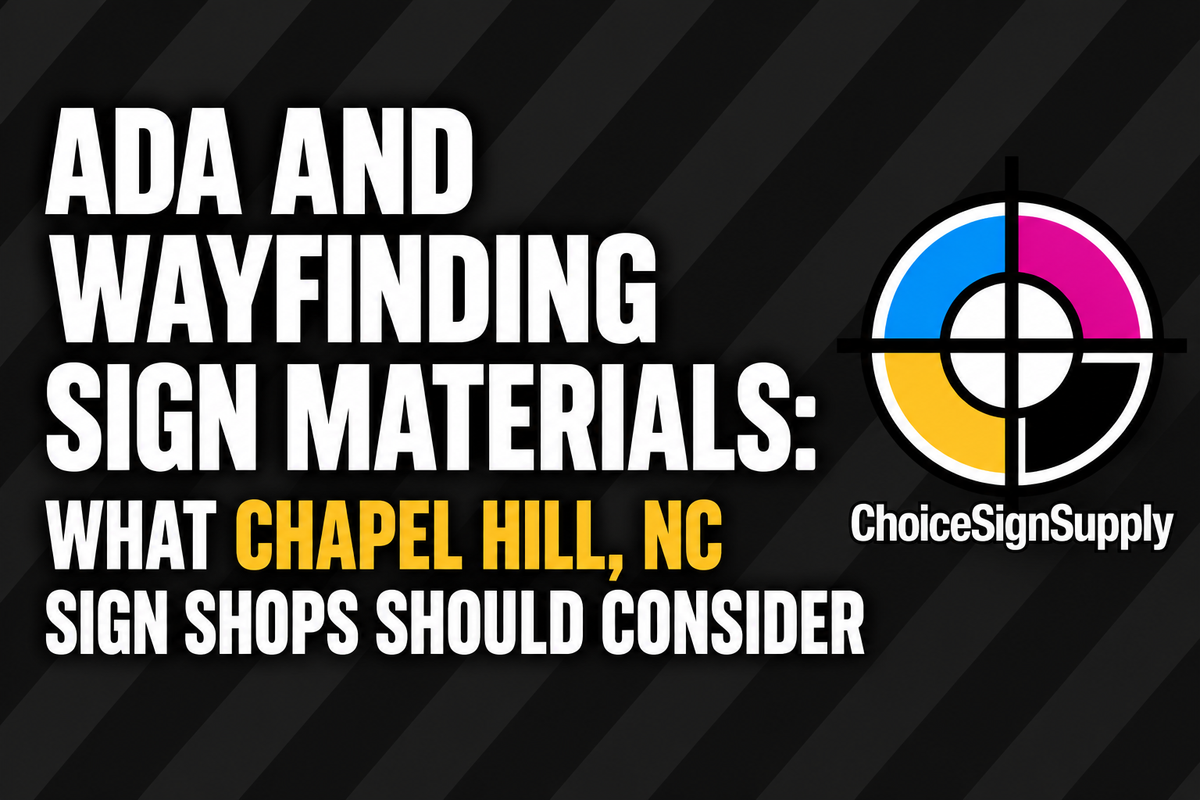 ADA Sign Materials & Wayfinding Guide | Chapel Hill NC