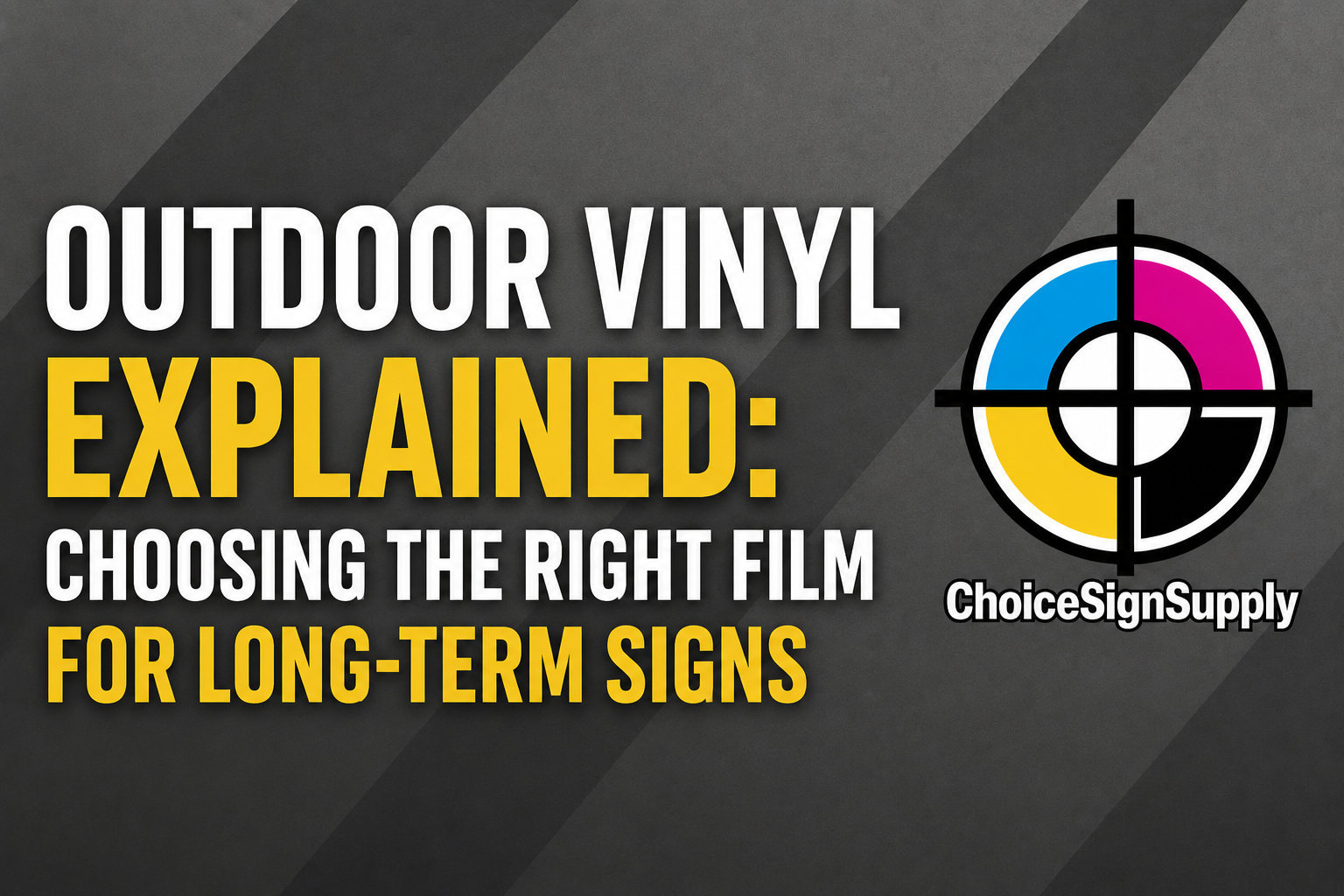 Outdoor Vinyl Explained: Choosing the Right Film for Long-Term Signs