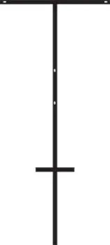 Real Estate T-Bar Sign Frame – 42" Black with 18" Top Bar
